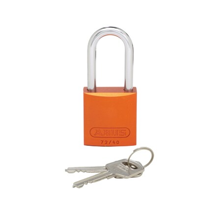 Panduit Aluminum Body Padlock, Long Shackle, Ora PSL-7OR-LS